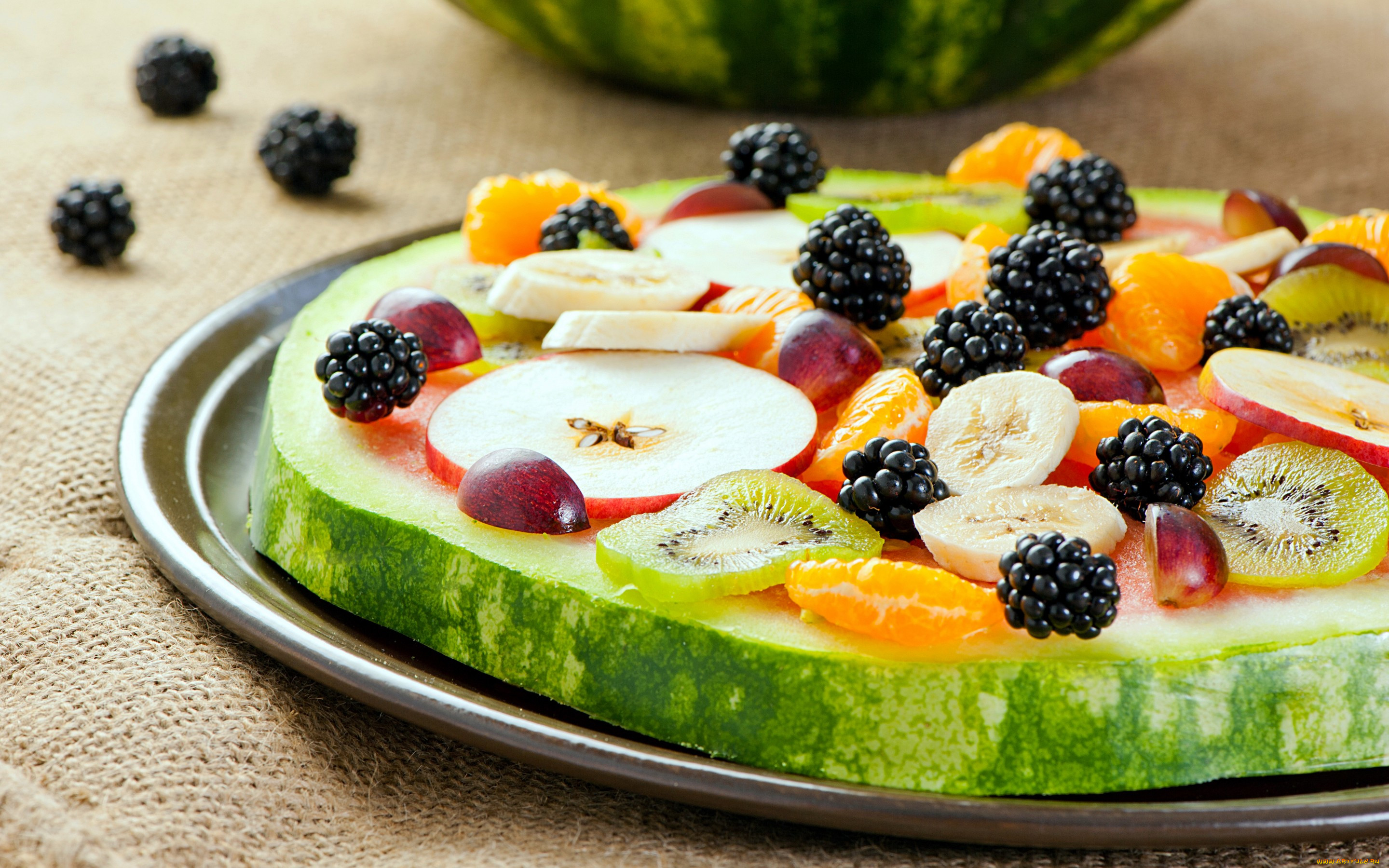 , ,  , watermelon, apple, blackberry, grape, fruit, , , , , , 